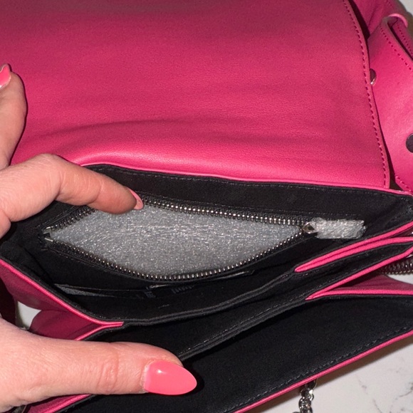All Saints Fuchsia Leather Crossbody Bag NWT - Picture 5 of 7